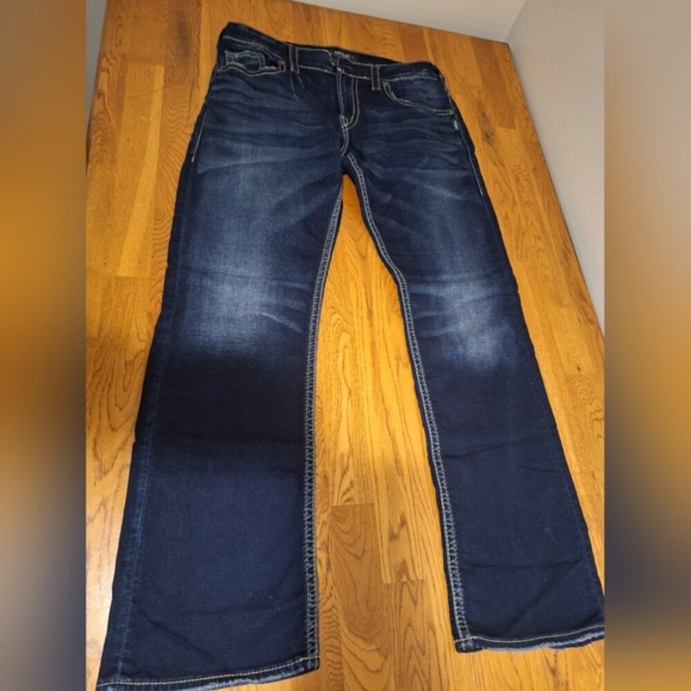 Silver Jeans Men's Dark Blue Relaxed Jeans